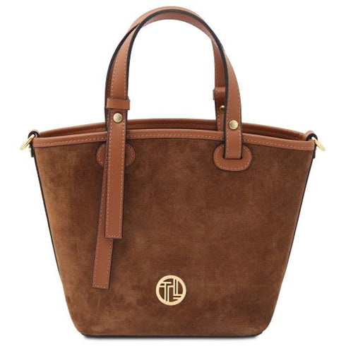 Glacette - Suede leather bucket bag